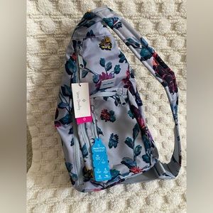 Vera Bradley Floral Backpack - Gray and Blue
